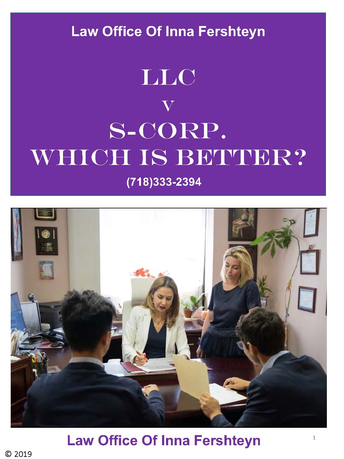 LLC vs S-Corp which is better?