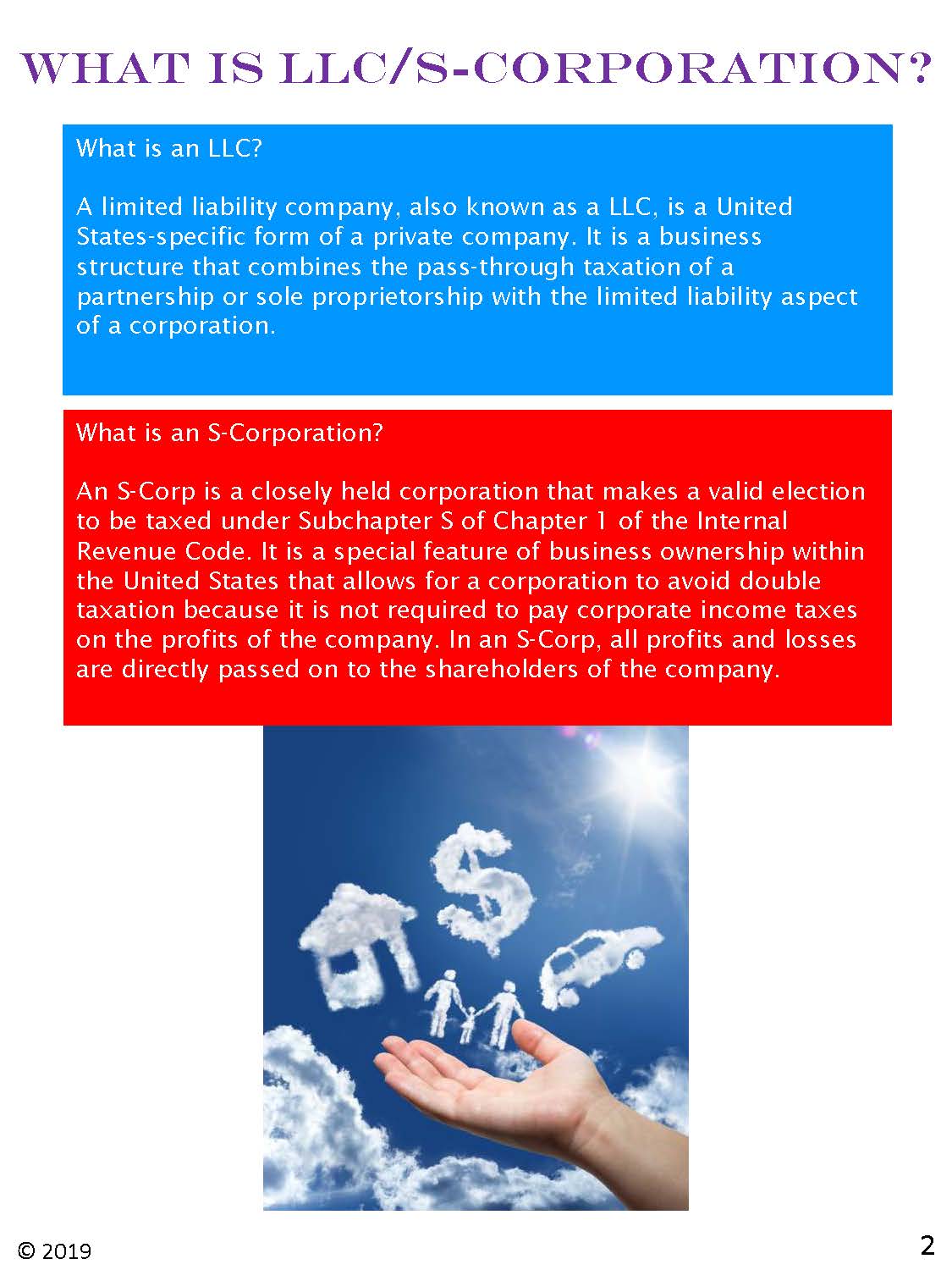 What is LLC / S-Corporation